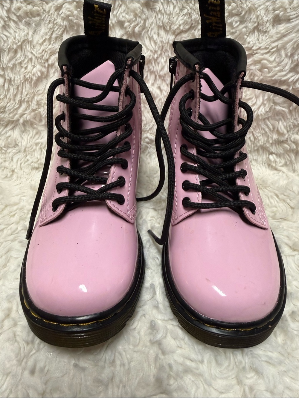 Dr. Martens 1460T Pink Patent Lace-Up Boots Youth US 7 EU 23 NWOT